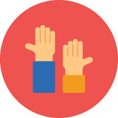 Obraz premium Raise Hand Icon