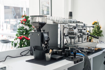 Espresso coffee machine and making equipment in coffee shop