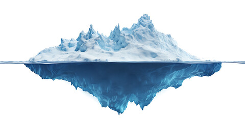 Fototapeta na wymiar iceberg in the sea PNG