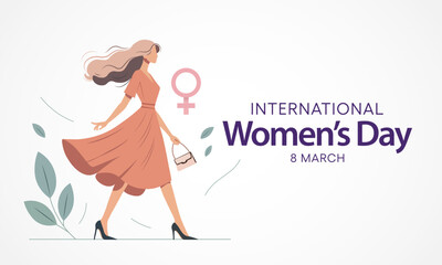 International Women's Day is celebrated  on the 8th of March annually around the world. It is a focal point in the movement for women's rights. Vector illustration design.
