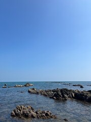 바다와 하늘의 수평선