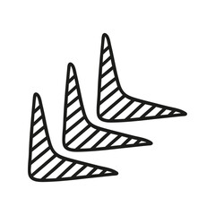 Hand drawn arrow isolated on a white background. Doodle, simple outline illustration. It can be used for decoration of textile, paper.