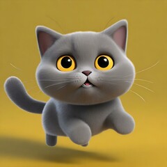 scottish cat illustration