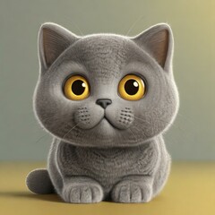 scottish cat illustration