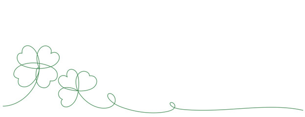 clover line art graphic vector background illustration
