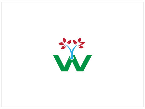 Combination logo,letter with plant design illustration and vector, 