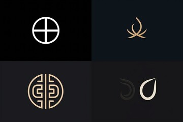 A seamless blend of negative space and bold strokes creating a memorable monogram for a minimalist logo.