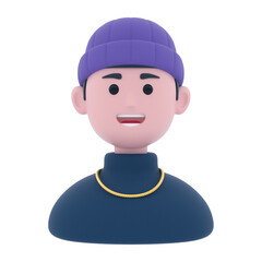 Photo Avatars with different outfits 3D Icon Illustrations 