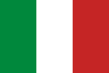 Vector flag of Italy. Accurate dimensions and official colors.