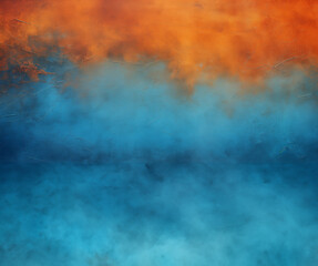 Abstract blue and orange background, texture of painting wallpaper, GenerativeAI, light blue