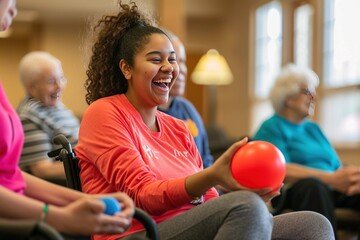 Caregiver assist the senior woman at the house,Elderly Wellness: In-Home Assistance with Caring Touch