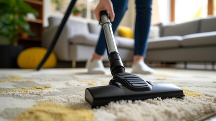 Efficient Carpet Cleaning with Modern Vacuum
