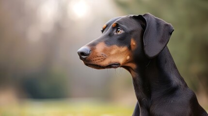 Majestic Doberman in Natural Light