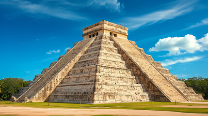 Fototapeta na wymiar Chichen Itza pyramid. 