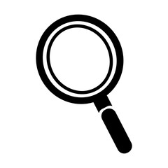 flat magnifying glass icon. Search symbol icon, vector illlustration.