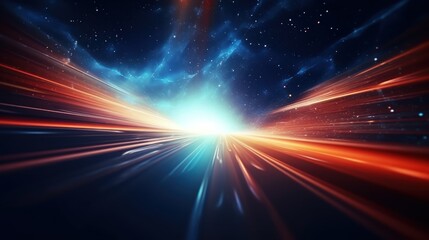 Abstract Particle Moving In The Sci-fi Space Wallpaper, Background