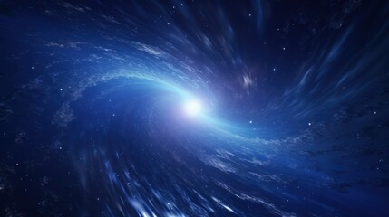 Fototapeta premium Abstract Particle Moving In The Sci-fi Space Wallpaper, Background