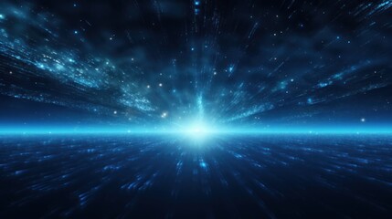 Abstract Particle Moving In The Sci-fi Space Wallpaper, Background