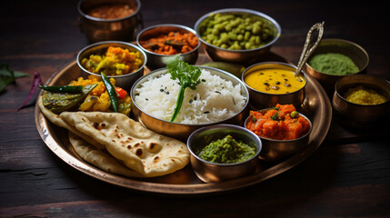 Indian Hindu Veg Thali: Food Platter Selective