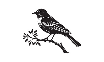 Obraz premium silhouette illustration bird element