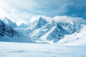Obraz premium Mountain landscape in winter