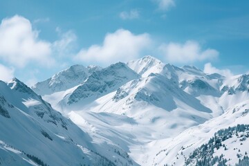 Obraz premium Mountain landscape in winter