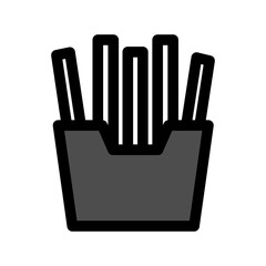 Obraz premium french fries icon PNG