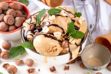 Hazelnut chocolate ice cream