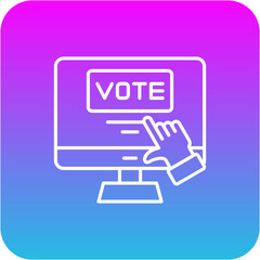 Electronic Voting Icon