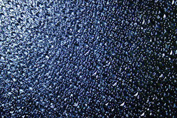 Authentic glass surface with a convex pattern. Abstract glass panel pattern.