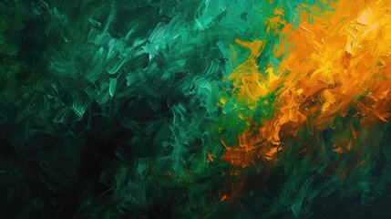 Green fire painted texture, abstract green fire and smoke background design