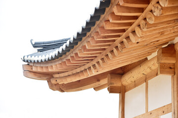 Fototapeta na wymiar Eaves of Hanok Korean traditional house