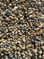 Large pieces of gravel outdoor