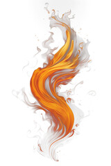Fototapeta premium High-Resolution Realistic Fire Flame Isolated on Transparent Background - Stock Image