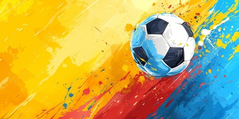 Football illustration. World Cup Banner
