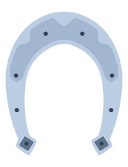 Obraz premium Horseshoes icon. Decorative design element, shoes for horses. illustration on white background