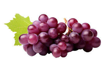 Fototapeta premium Fresh Grapes Isolated on Transparent Background - High-Quality PNG Image