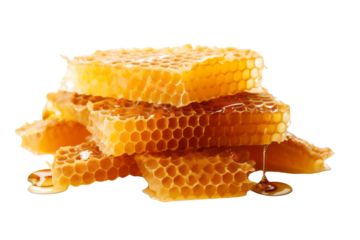 Seamless Honeycomb Pattern Overlay - Transparent Background