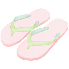 pink flip flops