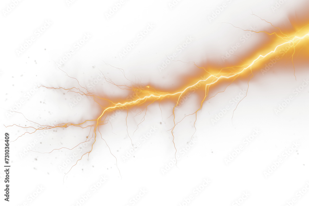 Poster high-resolution realistic lightning bolt effect on transparent background - digital asset