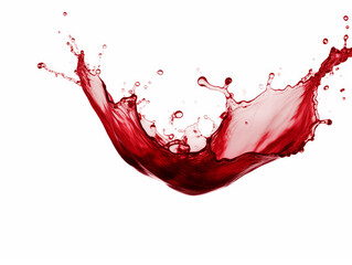 Dynamic Red Wine Splash Isolated on Transparent Background &ndash; High-Quality PNG Ima