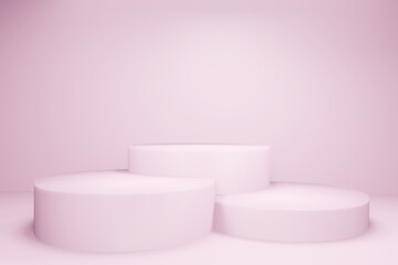 Stand product with pink background