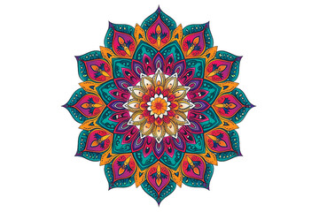 Mandala Art on Transparent Background