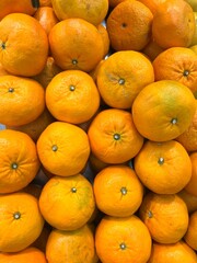 Fresh oranges in the market