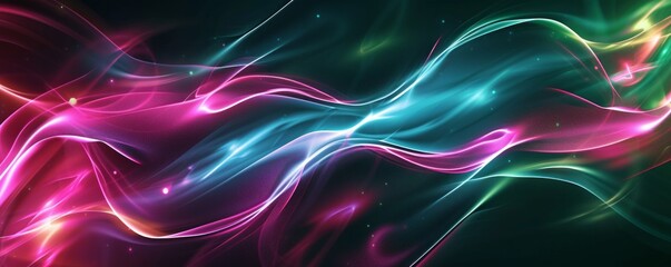 Abstract multicolored structure on purple backdrop embodies innovation, business, and cloud tech. Fluid and adaptable concept.