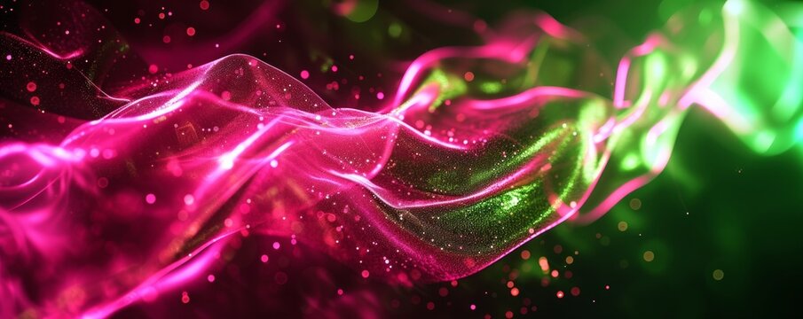 Abstract multicolored structure on purple backdrop embodies innovation, business, and cloud tech. Fluid and adaptable concept.