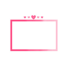 pink frame with background
