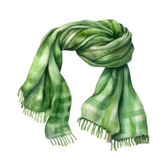 Elegant green winter scarf, is perfect for adding a touch of style to any outfit