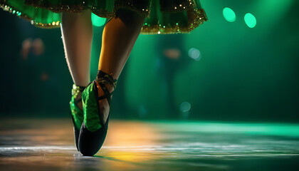 Dancer with green dress