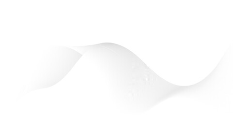 Abstract white blend digital wave lines and technology background. Minimal carve wavy white and blue flowing wave lines and glowing moving lines. Futuristic technology and sound wave lines background.